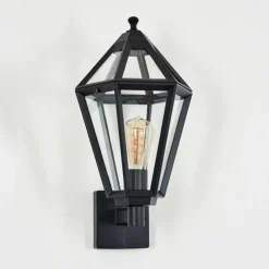 Luminaires Rustiques-hofstein Falfosa Lampe murale d´extérieur Noir, 1 lumière