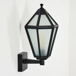 Luminaires Rustiques-hofstein Falfosa Lampe murale d´extérieur Noir, 1 lumière