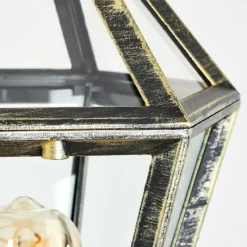 Luminaires Rustiques-hofstein Falfosa Lampe murale d´extérieur Or, Noir, 1 lumière