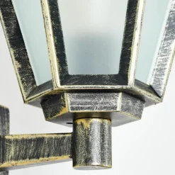 Luminaires Rustiques-hofstein Falfosa Lampe murale d´extérieur Or, Noir, 1 lumière