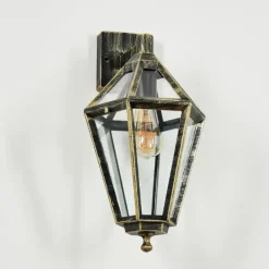 Luminaires Rustiques-hofstein Falfosa Lampe murale d´extérieur Or, Noir, 1 lumière