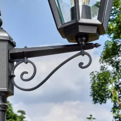 Luminaires Rustiques-hofstein Falfosa Luminaire extérieur, Réverbère, Eclairage de chemin Noir, 2 lumières