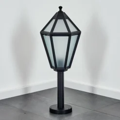 Luminaires Rustiques-hofstein Falfosa Luminaire extérieur, Borne lumineuse, Eclairage de chemin Noir, 1 lumière