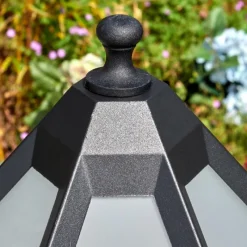 Luminaires Rustiques-hofstein Falfosa Luminaire extérieur, Eclairage de chemin Noir, 1 lumière