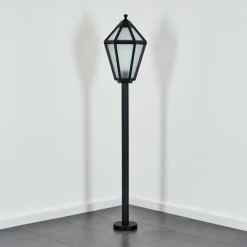 Luminaires Rustiques-hofstein Falfosa Luminaire extérieur, Eclairage de chemin Noir, 1 lumière