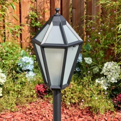 Luminaires Rustiques-hofstein Falfosa Luminaire extérieur, Eclairage de chemin Noir, 1 lumière