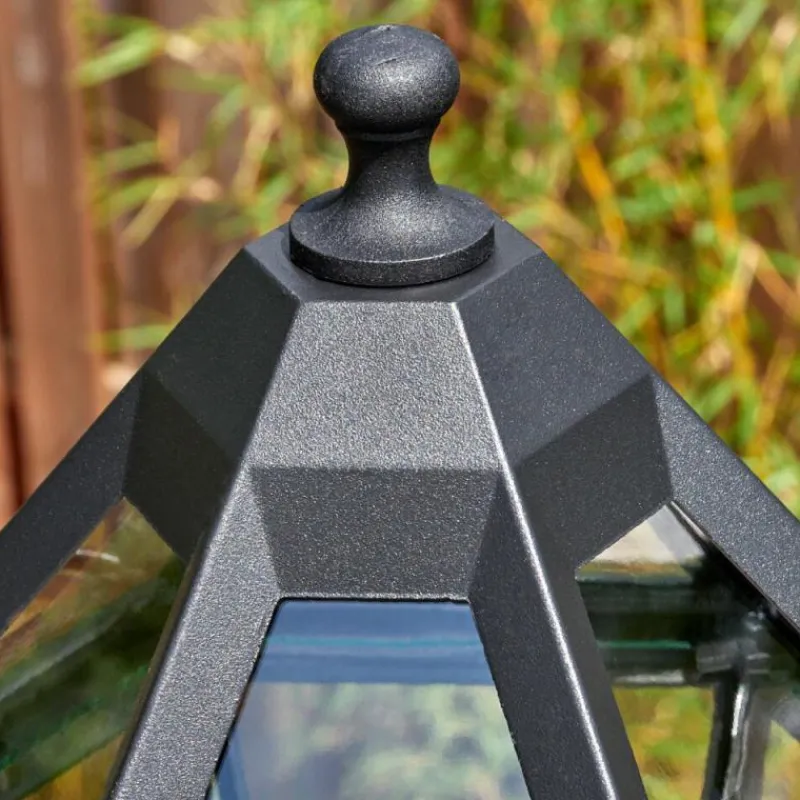 Luminaires Rustiques-hofstein Falfosa Luminaire extérieur, Réverbère, Eclairage de chemin Noir, 1 lumière