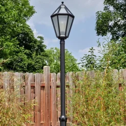 Luminaires Rustiques-hofstein Falfosa Luminaire extérieur, Réverbère, Eclairage de chemin Noir, 1 lumière