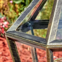 Luminaires Rustiques-hofstein Falfosa Luminaire extérieur, Borne lumineuse, Eclairage de chemin Noir, 1 lumière