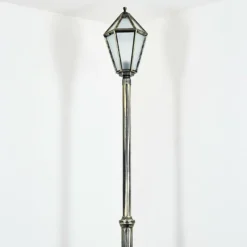 Luminaires Rustiques-hofstein Falfosa Luminaire extérieur, Réverbère, Eclairage de chemin Or, Noir, 1 lumière