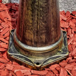 Luminaires Rustiques-hofstein Falfosa Luminaire extérieur, Réverbère, Eclairage de chemin Or, Noir, 2 lumières