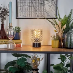 hofstein Falgorosa Lampe à poser Noir, 1 lumière