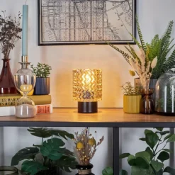 hofstein Falgorosa Lampe à poser Noir, 1 lumière