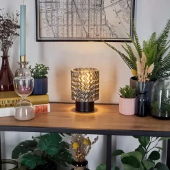 hofstein Falgorosa Lampe à poser Noir, 1 lumière