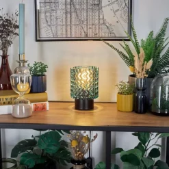 hofstein Falgorosa Lampe à poser Noir, 1 lumière