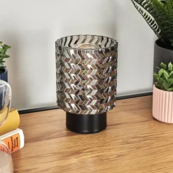 hofstein Falgorosa Lampe à poser Noir, 1 lumière