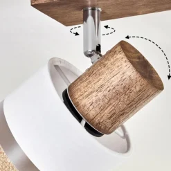 Lampes En Tissu-hofstein Fallhagen Plafonnier Brun foncé, 1 lumière