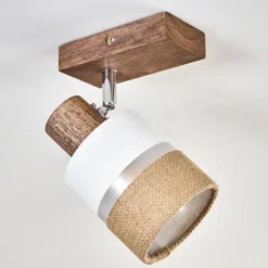 Lampes En Tissu-hofstein Fallhagen Plafonnier Brun foncé, 1 lumière