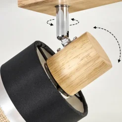 Lampes En Tissu-hofstein Fallhagen Plafonnier Chrome, Écru, 1 lumière