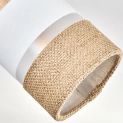 Lampes En Tissu-hofstein Fallhagen Plafonnier Chrome, Écru, 3 lumières