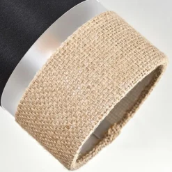 Lampes En Tissu-hofstein Fallhagen Plafonnier Chrome, Écru, 3 lumières