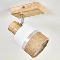 Lampes En Tissu-hofstein Fallhagen Plafonnier Écru, 1 lumière