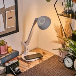 Luminaires Scandinaves-hofstein Falon Lampe de bureau, Lampe à poser, Liseuse LED Blanc, 1 lumière