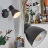 Lampes Vintages & Rétros-hofstein Farel Applique murale, Spot mural Chrome, Noir, 1 lumière