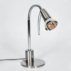 Lampes Vintages & Rétros-hofstein Felan Lampe de bureau, Lampe à poser, Liseuse Chrome, Nickel mat, 1 lumière