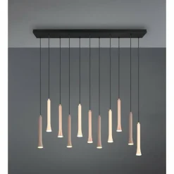 Luminaires Trio Fiato Suspension LED Noir, 11 lumières* Suspensions