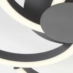 Lampes Industrielles-Luminaires Brilliant Fico Plafonnier LED Noir, 1 lumière