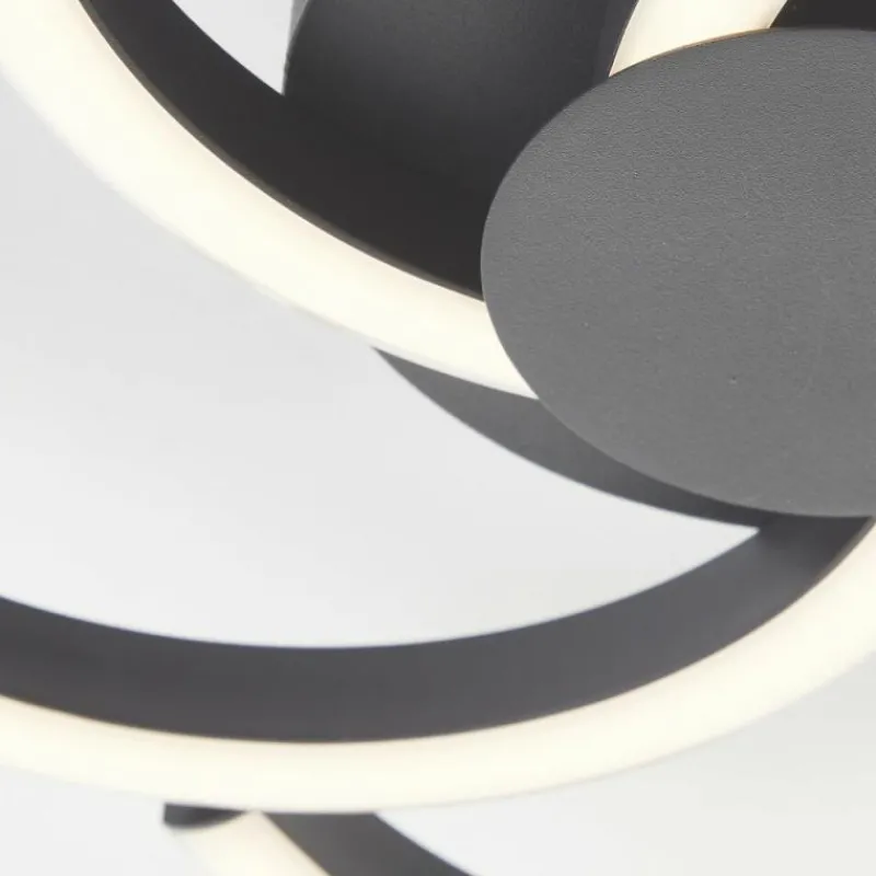 Lampes Industrielles-Luminaires Brilliant Fico Plafonnier LED Noir, 1 lumière