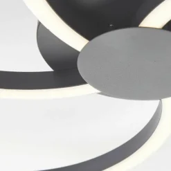 Lampes Industrielles-Luminaires Brilliant Fico Plafonnier LED Noir, 1 lumière