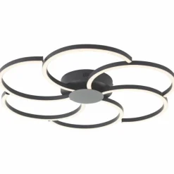 Lampes Industrielles-Luminaires Brilliant Fico Plafonnier LED Noir, 1 lumière