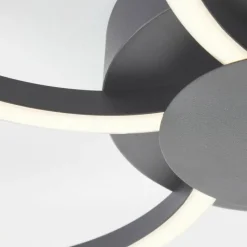 Lampes Industrielles-Luminaires Brilliant Fico Plafonnier LED Noir, 1 lumière