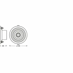Luminaires Ledvance Filament Downlight LED Aluminium, 1 lumière* Downlights