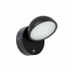 Luminaires Lucide FINN Lampe murale d´extérieur LED Noir, 1 lumière, Détecteur de mouvement