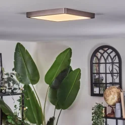 hofstein Finsrud Plafonnier, Panel LED Argenté, 1 lumière