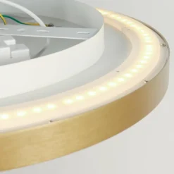 Lampes Dorées-Luminaires Steinhauer Flady Plafonnier LED Or, 2 lumières