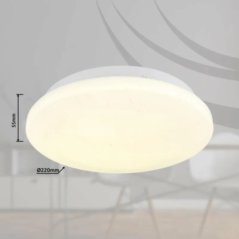Luminaires Globo Lighting Flarx Plafonnier LED Blanc, 1 lumière* Éclairage Led