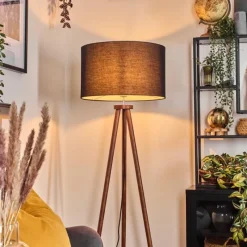 Lampes En Tissu-hofstein Flemming Lampadaire Brun foncé, 1 lumière