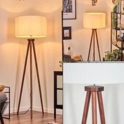 Lampes En Tissu-hofstein Flemming Lampadaire Brun foncé, 1 lumière