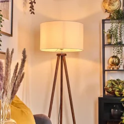 Lampes En Tissu-hofstein Flemming Lampadaire Brun foncé, 1 lumière