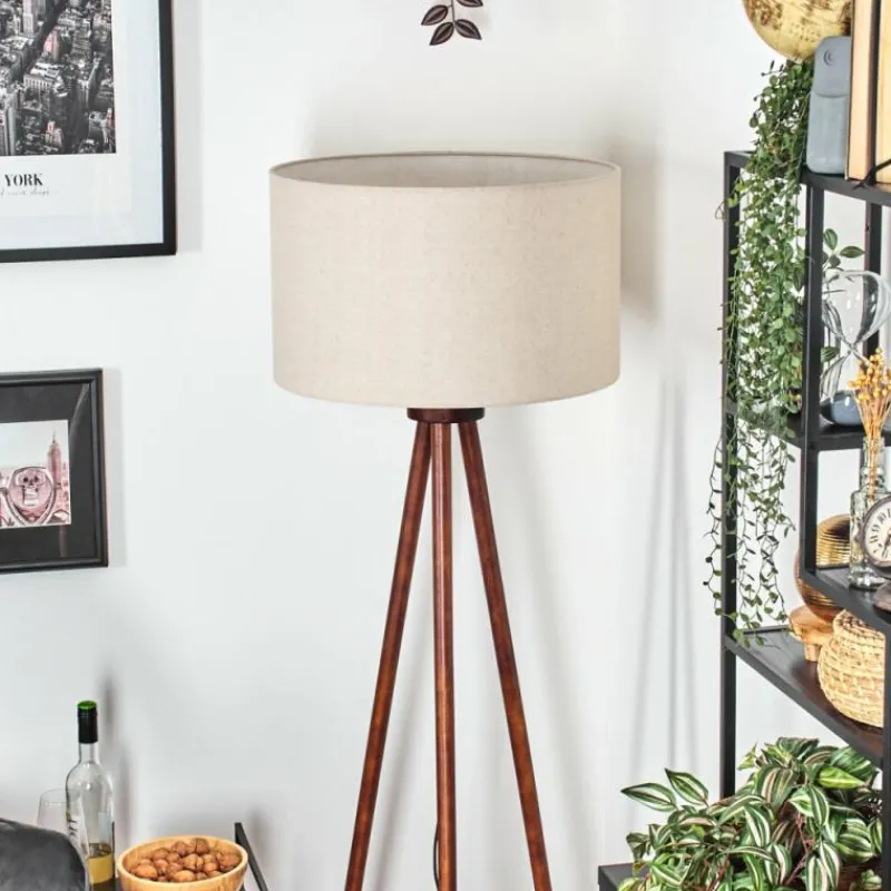 Lampes En Tissu-hofstein Flemming Lampadaire Brun foncé, 1 lumière