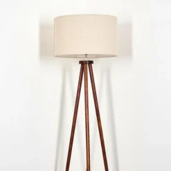 Lampes En Tissu-hofstein Flemming Lampadaire Brun foncé, 1 lumière