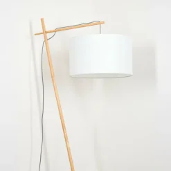 Lampes En Tissu-hofstein Flemming Lampadaire Écru, 1 lumière