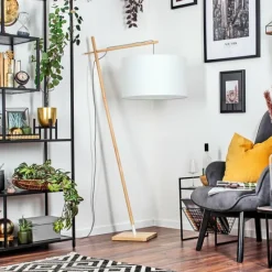 Lampes En Tissu-hofstein Flemming Lampadaire Écru, 1 lumière