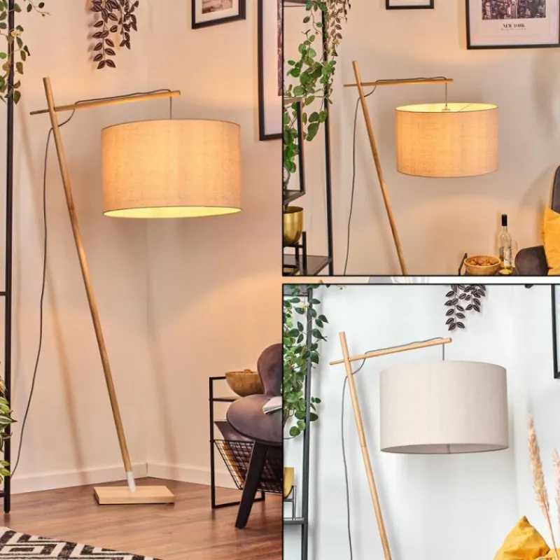 Lampes En Tissu-hofstein Flemming Lampadaire Écru, 1 lumière