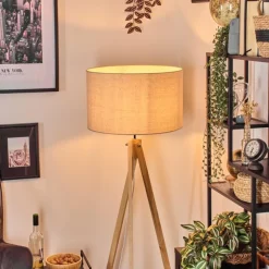 Lampes En Tissu-hofstein Flemming Lampadaire Écru, 1 lumière