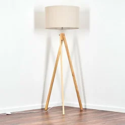 Lampes En Tissu-hofstein Flemming Lampadaire Écru, 1 lumière